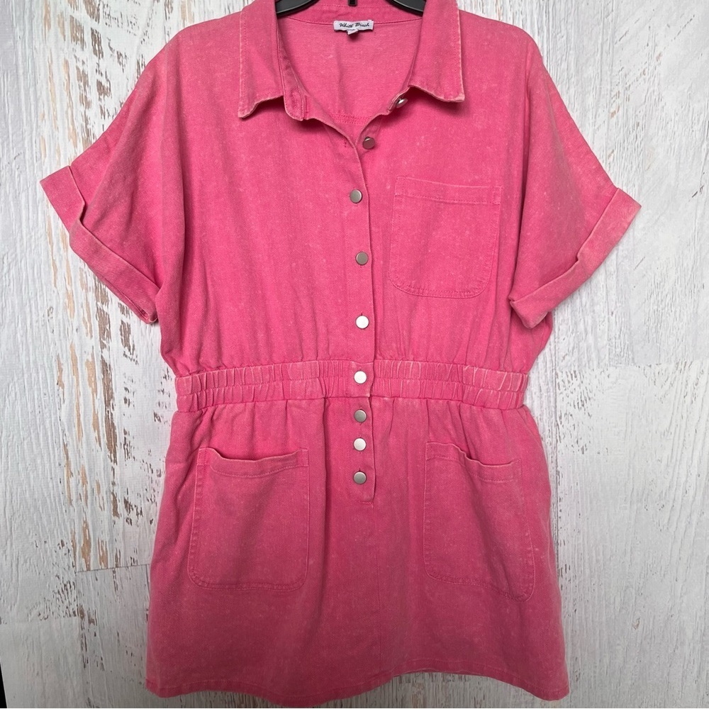 White Birch Vibrant Pink Top
